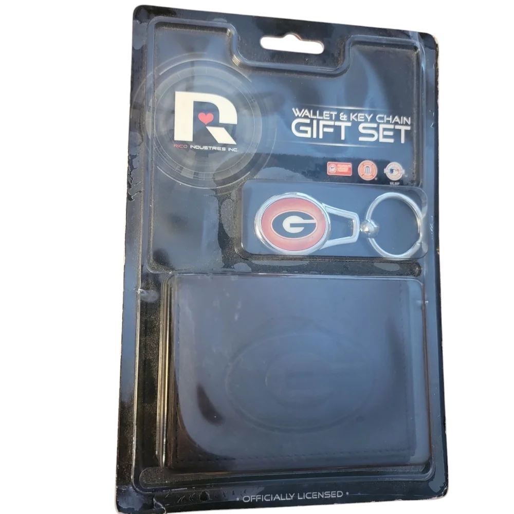 Gator Wallet & Key Chain Gift Set - Black